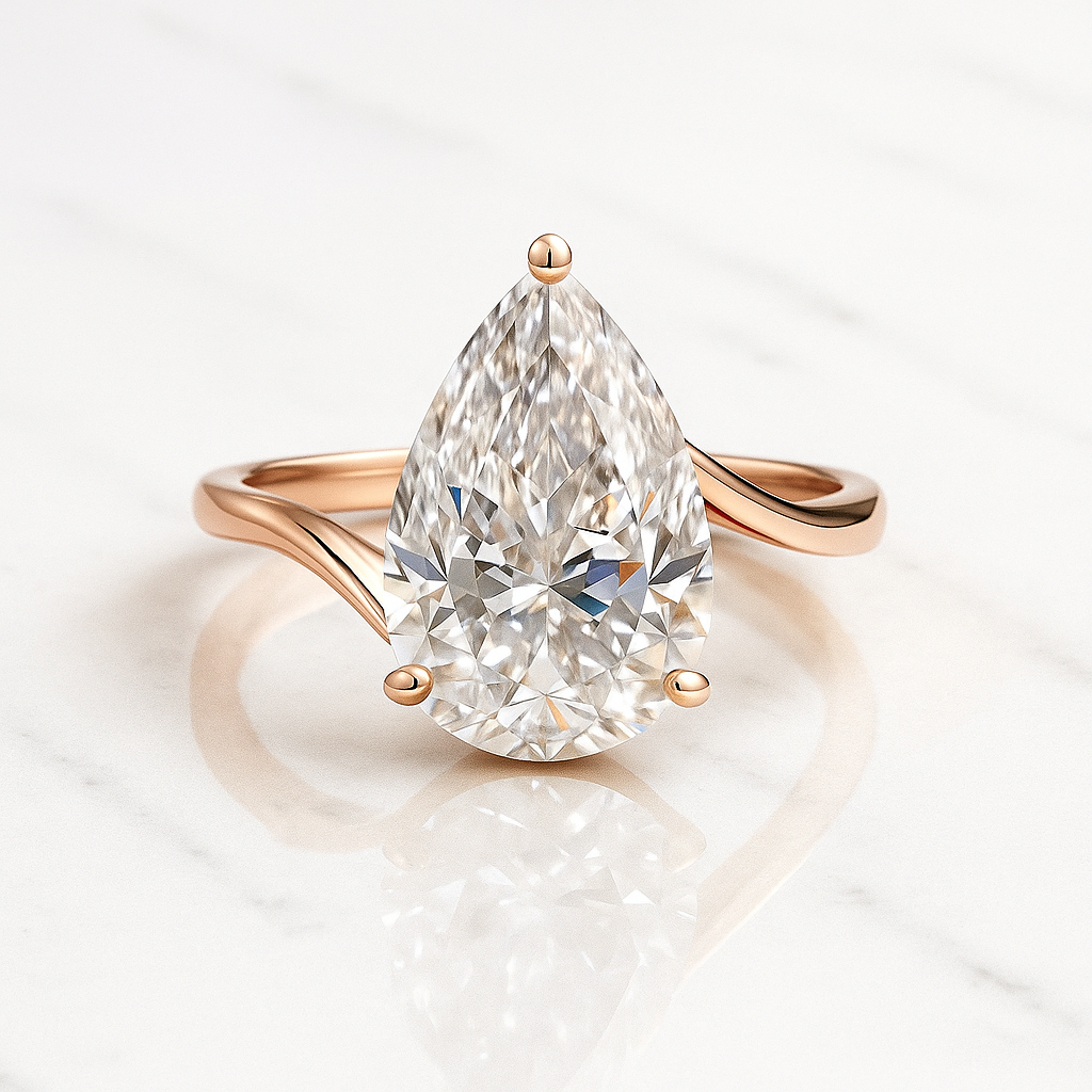 Prague - 5.1 Carat Pear